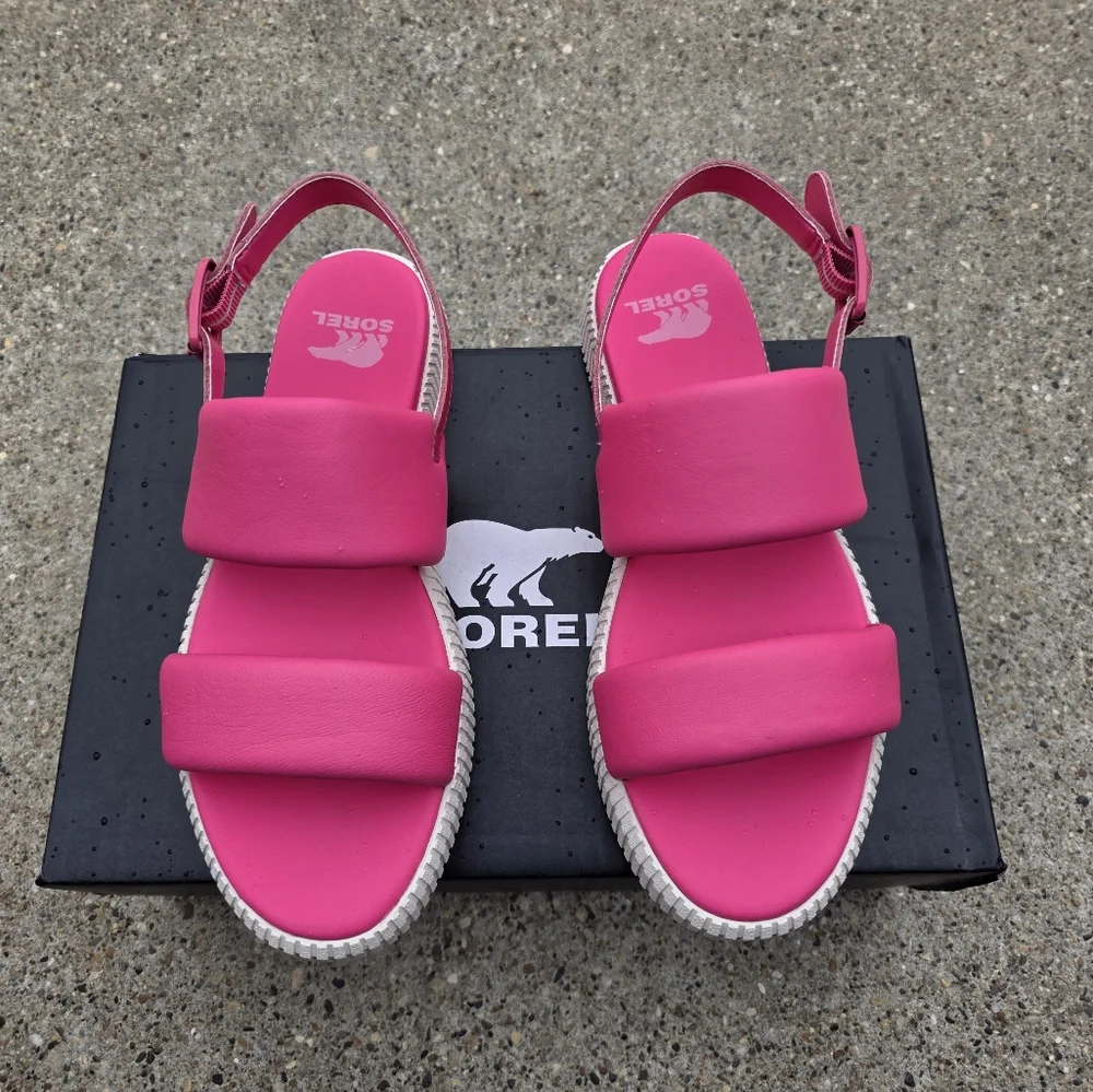Sorel Women's Pink Sandals Women 7.5 - Picture 1 of 11